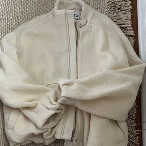Zara Off-White wool Jacket